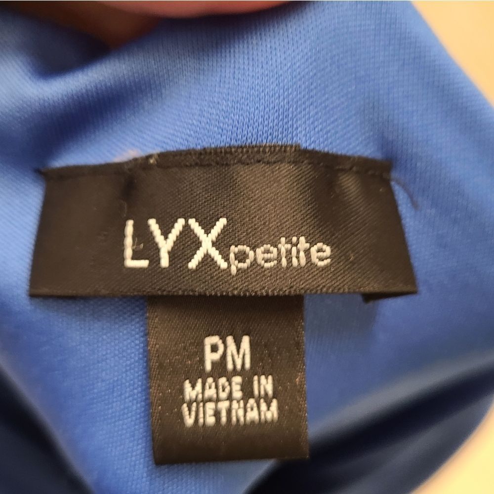 LYX Blue Faux Wrap Dress size MP - Picture 8 of 8